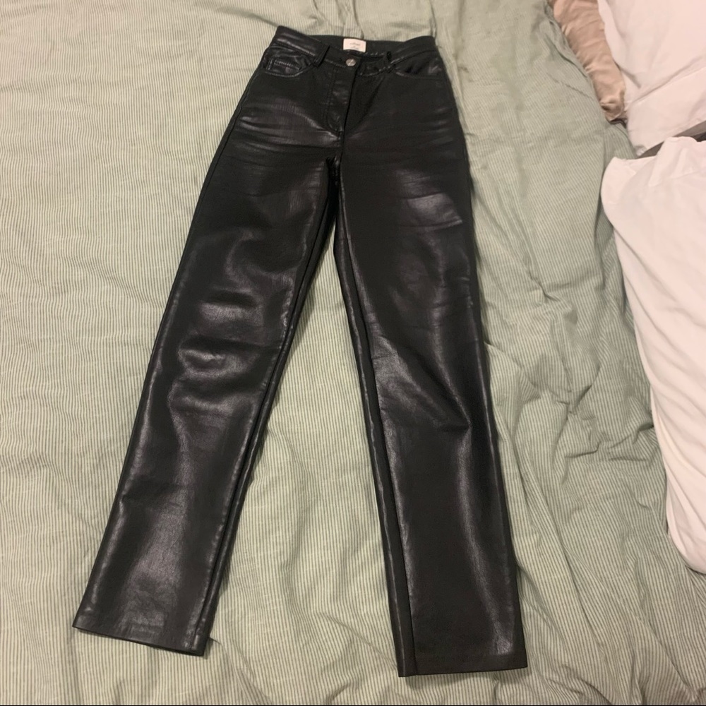 Aritzia Melina Leather Pants regular length